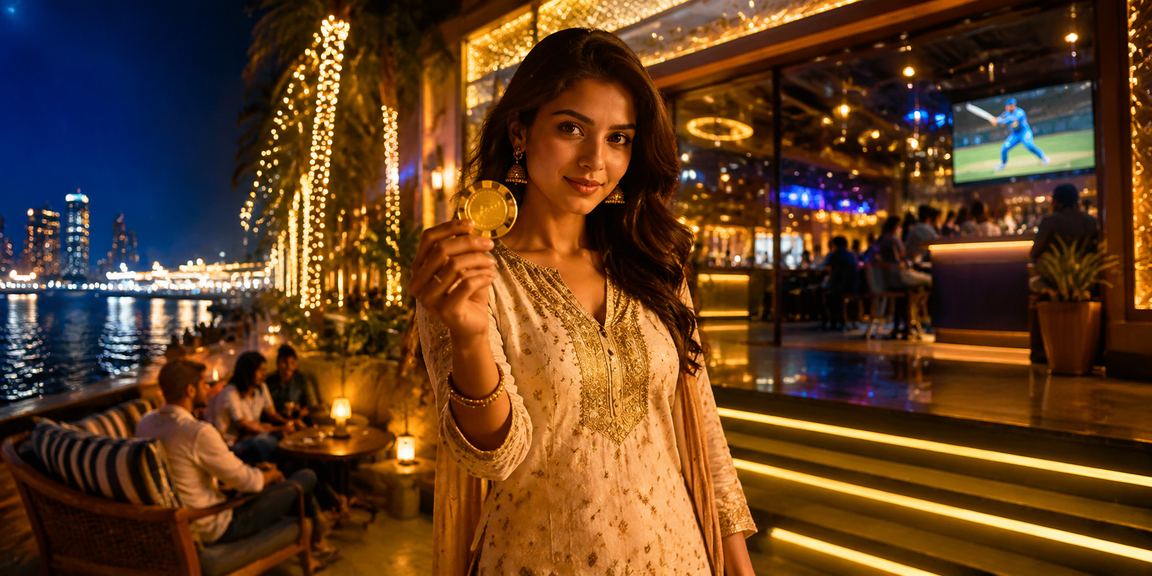 Young Indian woman making mobile payment for online casino games